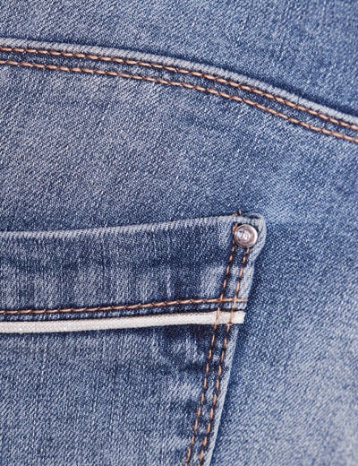 Jean coupe droite 7/8&egrave;me denim stone femme