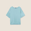 T-shirt manches courtes bleu gris femme