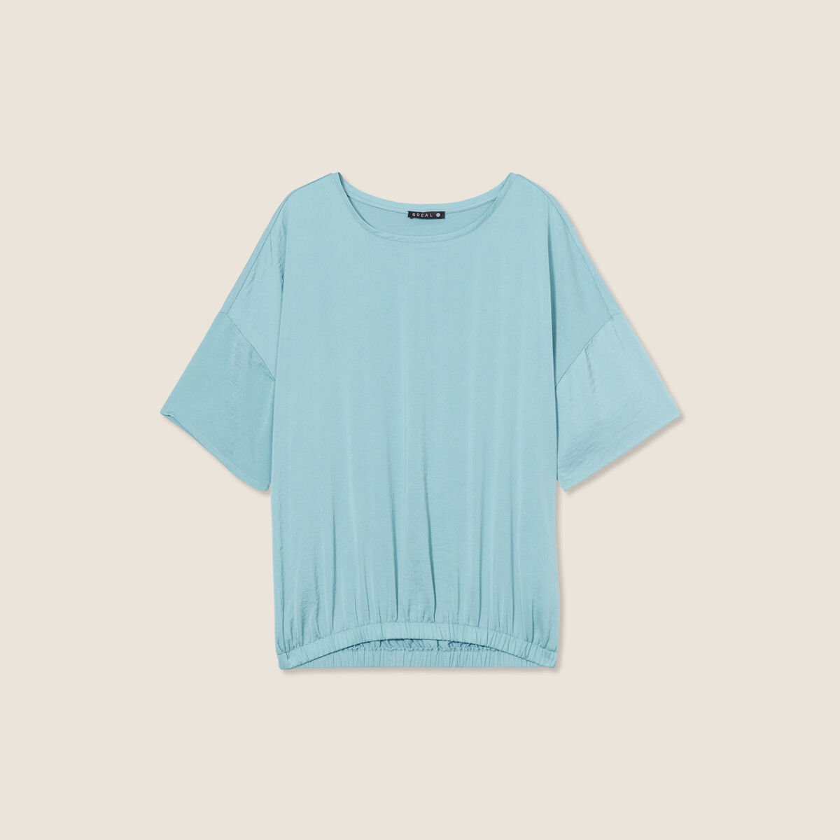 T-shirt manches courtes bleu gris femme