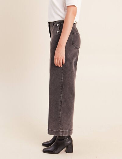 Jean denim gris femme