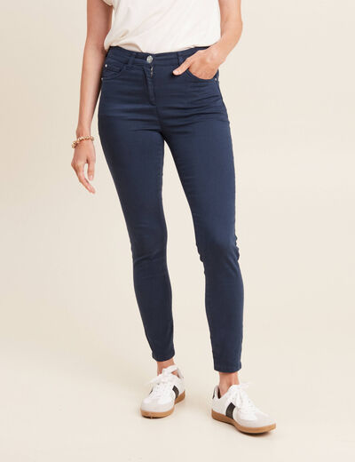 Pantalon Léger Bleu Cérulé MITSOUKI Taille 38 – Fabriqué En France – Neuf