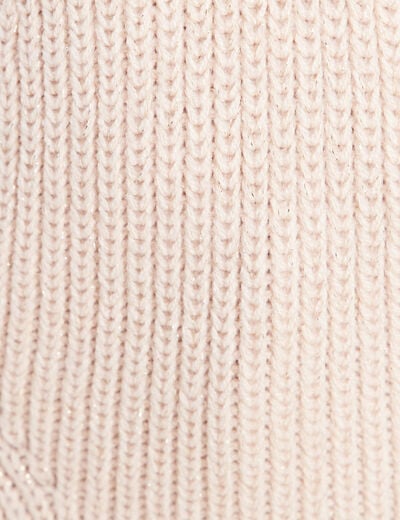 Pull manches longues creme femme