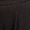 Pantalon large taille haute noir femme