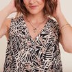 Blouse sans manches noir femme