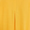 Chemise manches courtes jaune moutarde femme