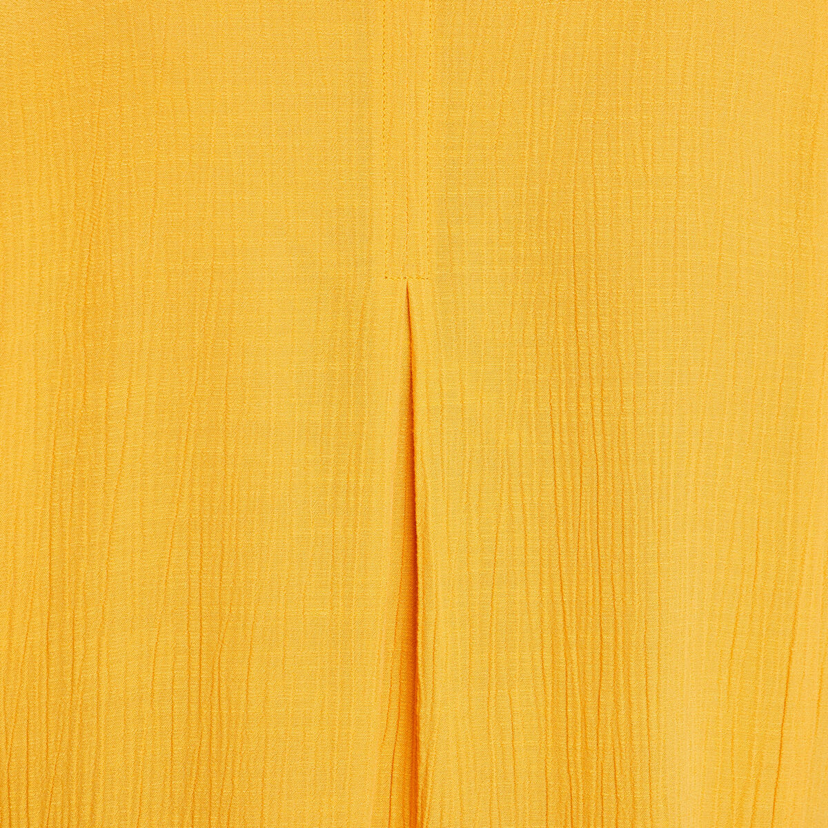 Chemise manches courtes jaune moutarde femme