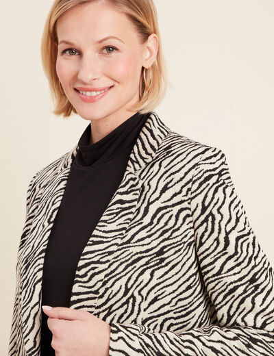 Veste esprit tailleur beige femme