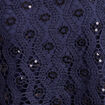 Robe 2 en 1 pliss&eacute;e col rond bleu marine femme