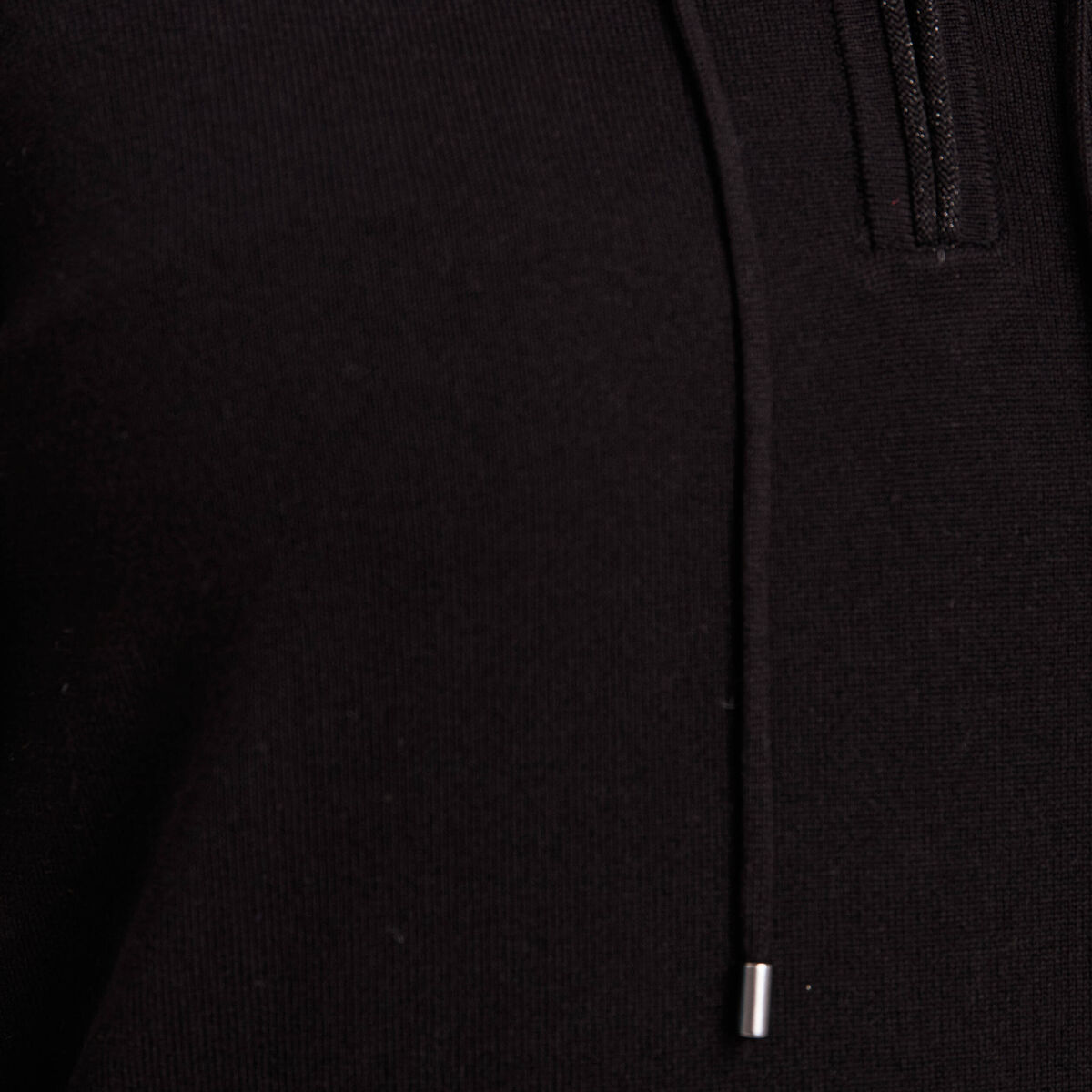 Pull manches longues noir femme