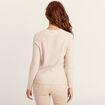 Pull manches longues couleur or femme