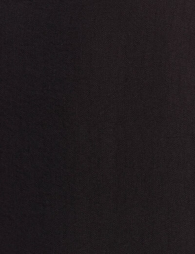 Robe longue d&eacute;collet&eacute; &agrave; fines bretelles noir femme