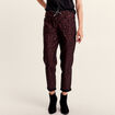 Pantalon décontracté prune femme
