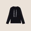 Pull à capuche noir femme