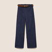 Jean cargo taille haute denim brut femme
