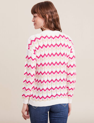 Pull confectionné en France rouge clair femme