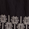 Blouse droite courte manches coudes noir femme