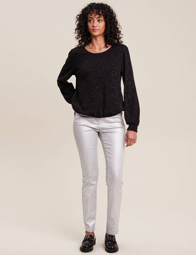 T-shirt manches longues noir femme
