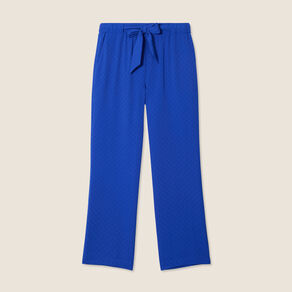 pantalon flou droit 78eme bleu electrique femme Pantalon flou droit 7/8ème bleu electrique femme