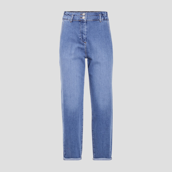 Jean slouchy 7/8ème denim stone femme