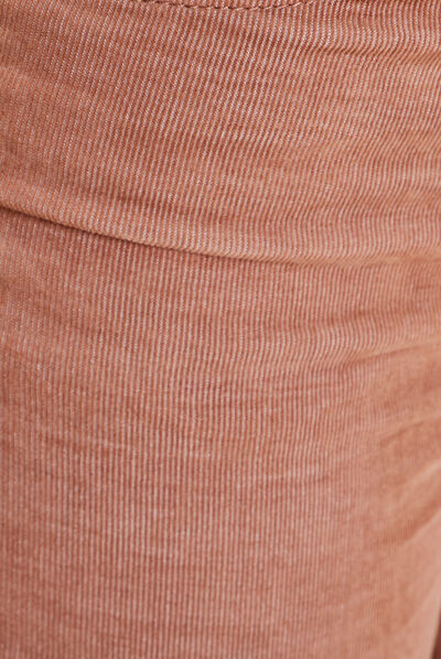 Pantalon bootcut marron femme