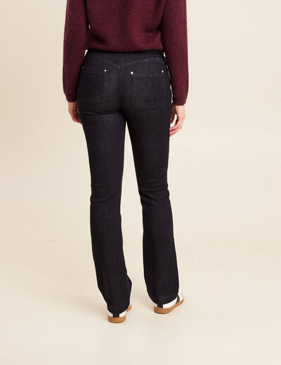 Jean bootcut taille standard denim brut femme