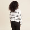 Pull manches longues blanc femme