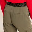 Pantalon chino poches rabats vert kaki femme