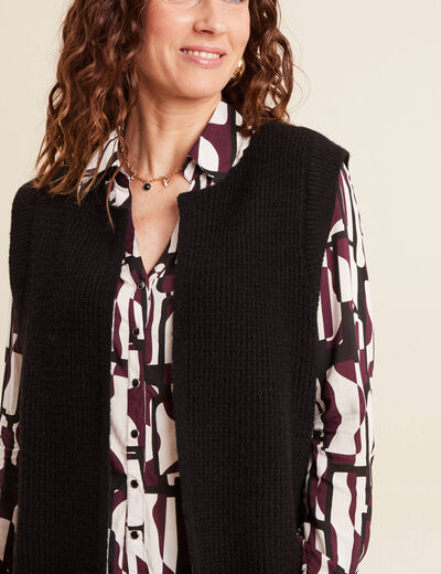 Gilet noir femme