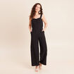 Combinaison r&eacute;versible col c&oelig;ur noir femme