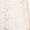 Blouse ample manches courtes ecru femme