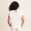 T-shirt manches courtes ecru femme