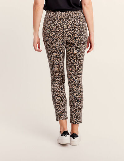 Pantalon ajusté noir femme