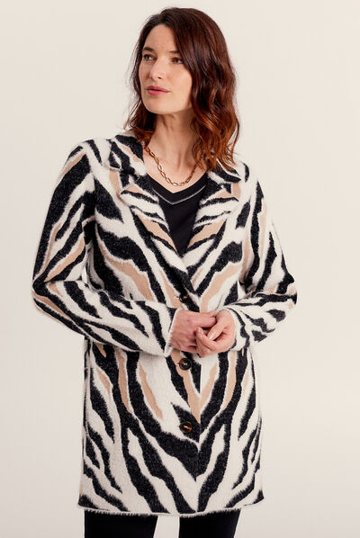 Gilet manches longues noir femme