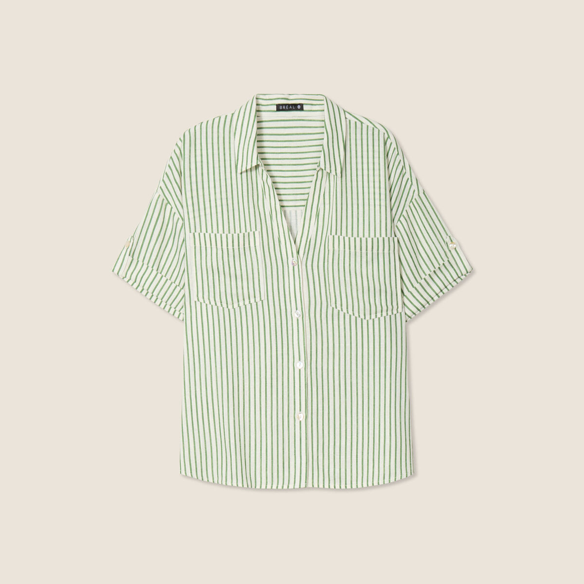 Chemise manches courtes blanc femme