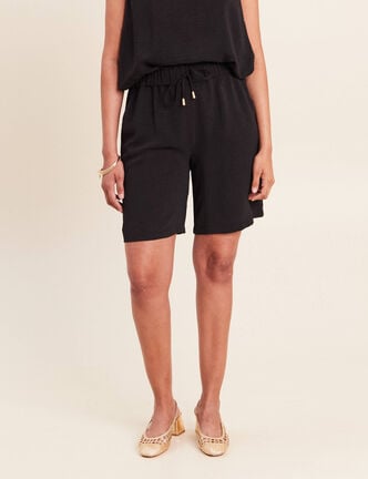 Bermuda noir femme