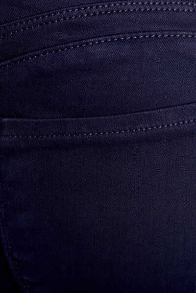 Jean magique ajusté taille standard bleu marine femme