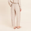 Pantalon coupe barrel taille haute blanc femme