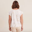 T-shirt manches courtes blanc femme