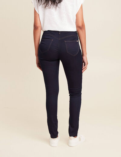 Jean magique Le L&eacute;ger coupe ajust&eacute;e long denim brut femme