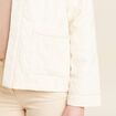Veste matelassée ecru femme