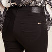 Pantalon léger bootcut taille basculée noir femme