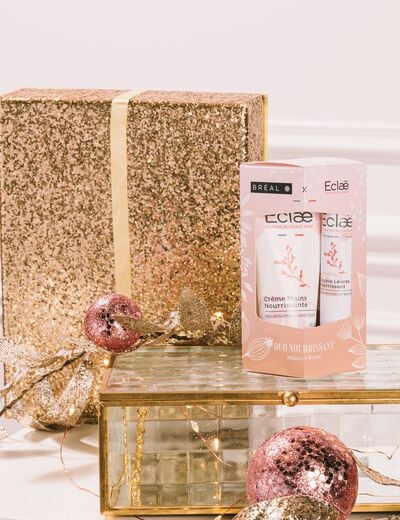 Duo baume à lèvres et crème à mains ecru femme