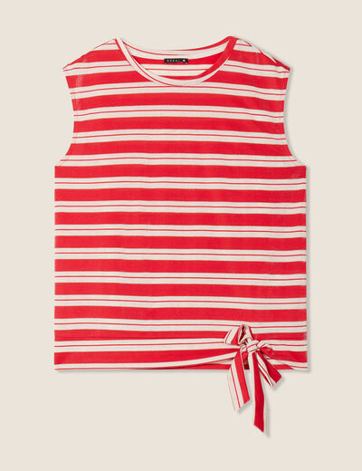 T-shirt manches courtes rouge femme
