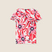 Blouse manches courtes rouge femme