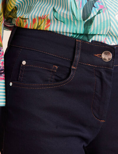 Pantalon magique Le L&eacute;ger coupe barrel denim brut femme