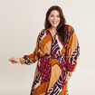 Chemise manches longues multicolore femme