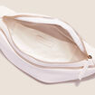 Sac banane zippé ecru femme