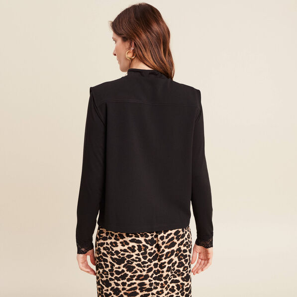 Gilet sans manches noir femme