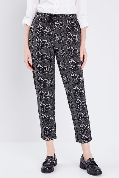 Pantalon jogging noir femme