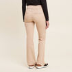 Jean bootcut taille haute sable femme